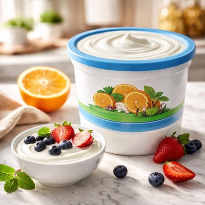 橙园低脂原味酸奶