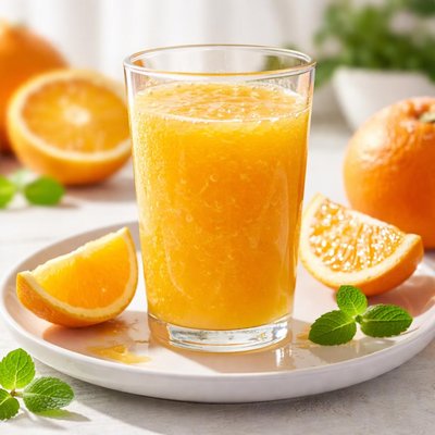 Orange juice with pulp