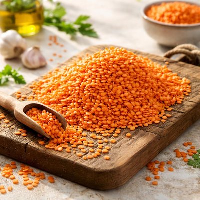 Orange lentils