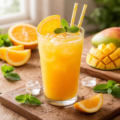Orange mango juice