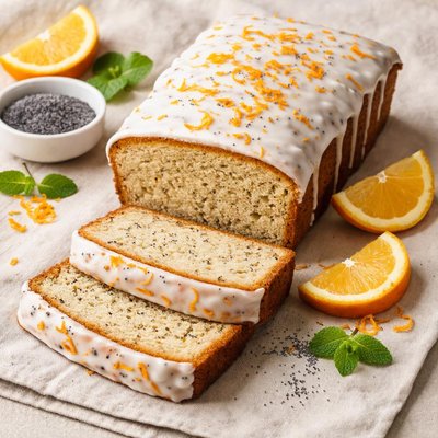 Orange poppyseed cake