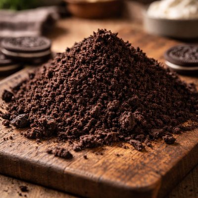 Oreo cookie crumbs