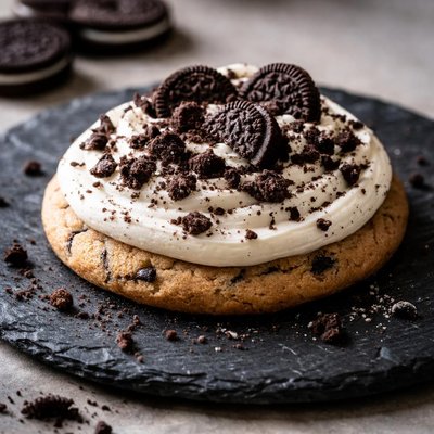 Oreo frosted cookie