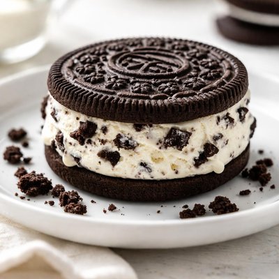 Oreo ice cream sandwich