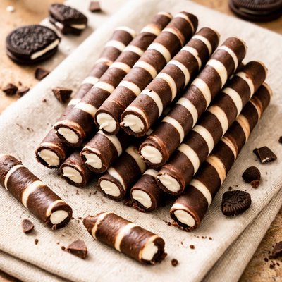 Oreo wafer rolls