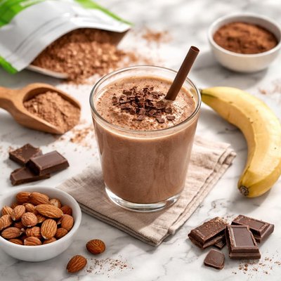 Organi chocolate plant protein shake