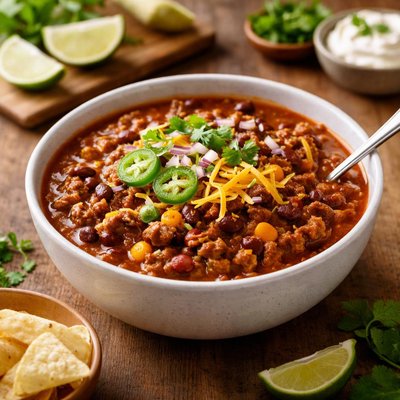 Organic beef chili