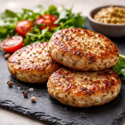 Organic chicken sausage pattie