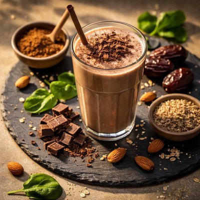 Organic chocolate plant shake