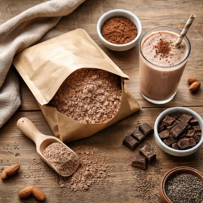 Organic chocolate protein powder