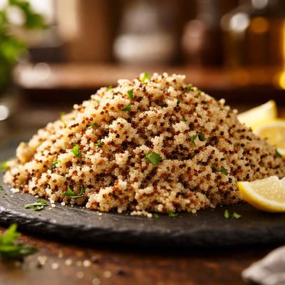 Quinoa cozida orgânica