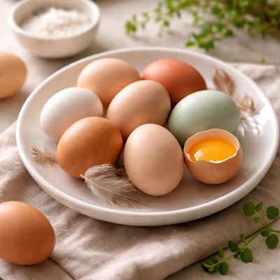 Organic eggs