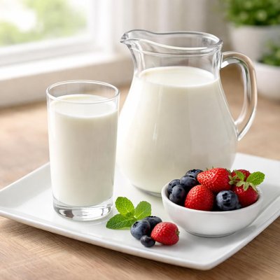 Organic fat free milk