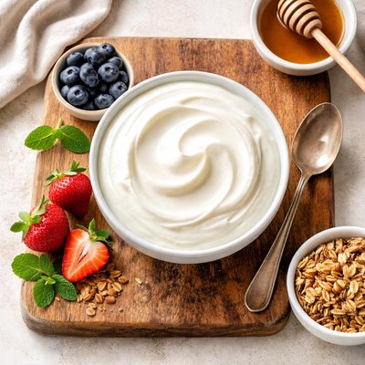 Organic fat free yogurt