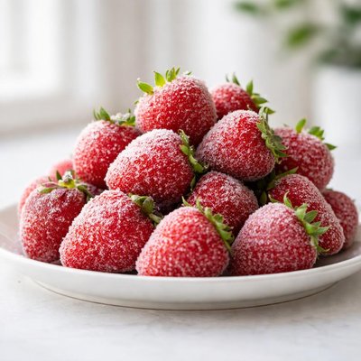 Organic frozen strawberries