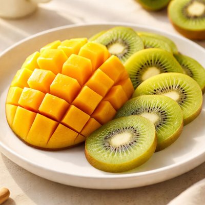 Organic mango kiwi