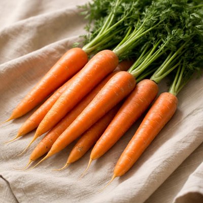 Organic raw carrots