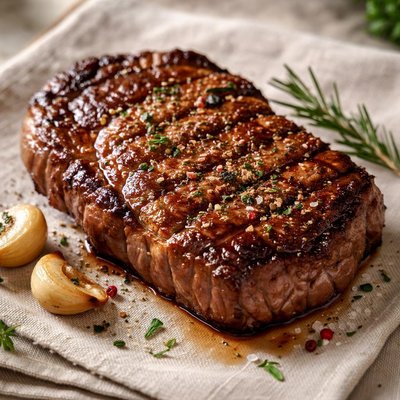 Organic ribeye steak