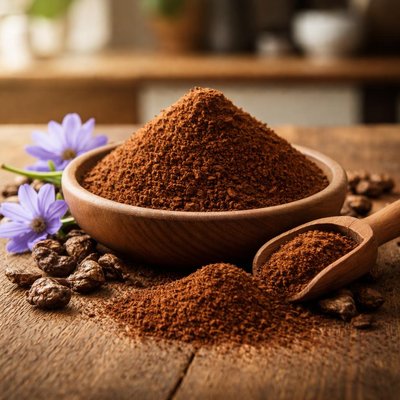 Organic roasted chicory powder