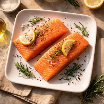 Organic salmon fillets tesco