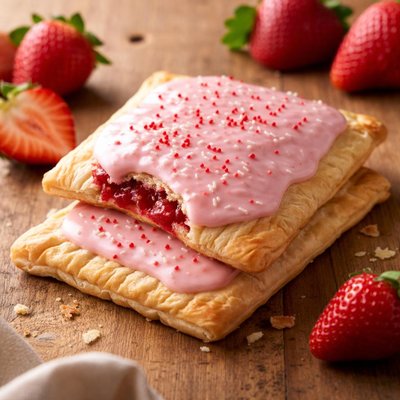 Organic strawberry poptart