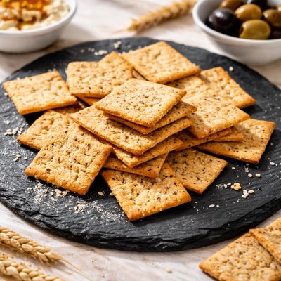 Organic wheat crackers