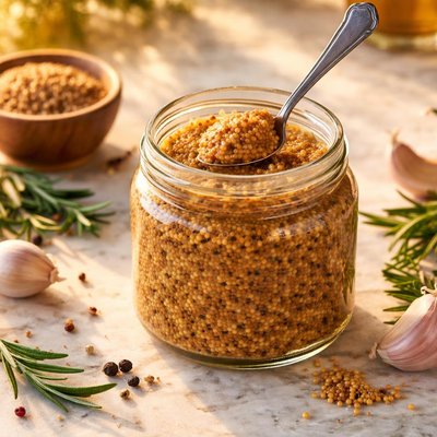 Organicvielle grain mustard