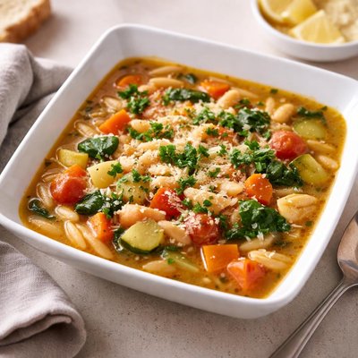 Orzo vegetable soup