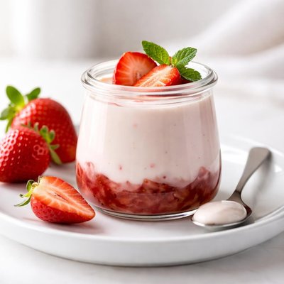 Oui by yoplait strawberry yogurt