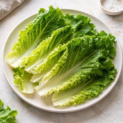Outer lettuce leaves