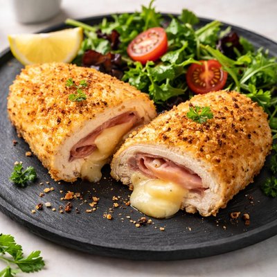 Ofen gebackenes Cordon Bleu