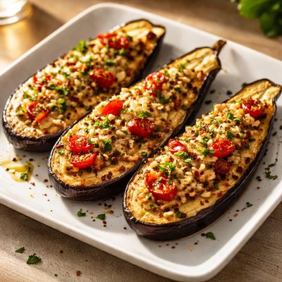 Oven baked eggplant