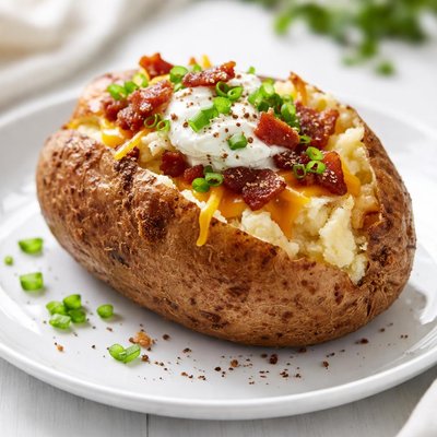 بطاطس مخبوزة في الفرن