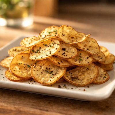 Oven baked potato chips