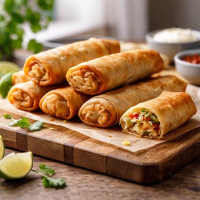 Oven baked spring rolls