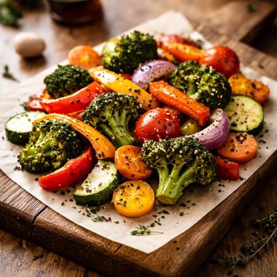 Oven baked vegetable