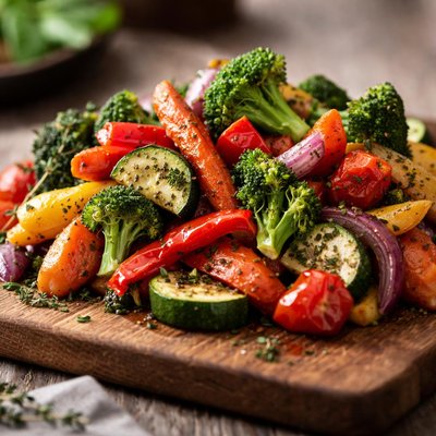 Oven baked vegetables