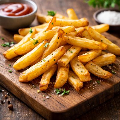 Oven cooked chips