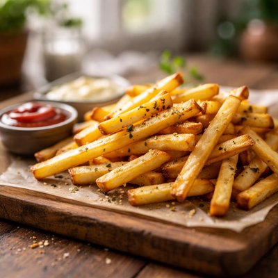 Oven cooked fries