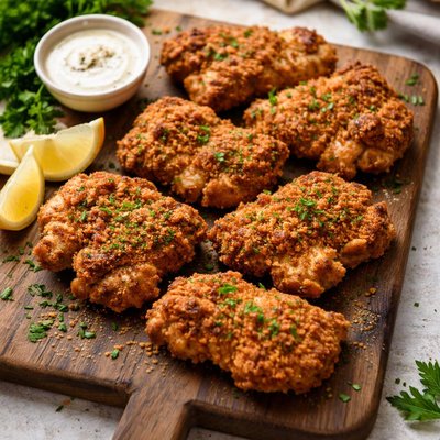 Oven fried boneless skinless chicken thigh