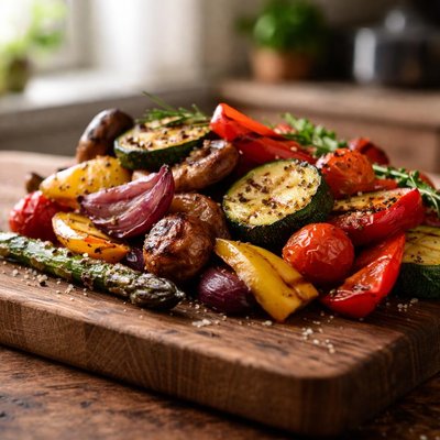 Oven grilled vegetables