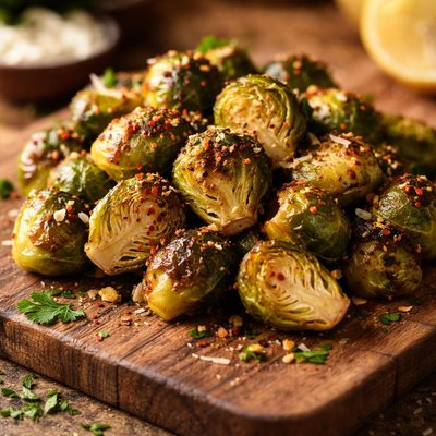 Oven roasted brussel