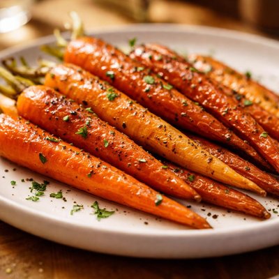 Oven roasted carrots