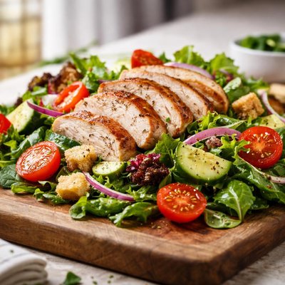 Oven roasted chicken salad