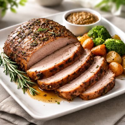 Oven roasted pork