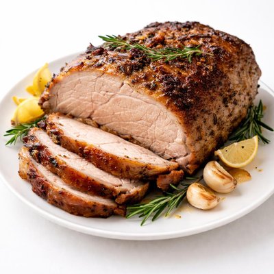 Oven roasted pork shoulder