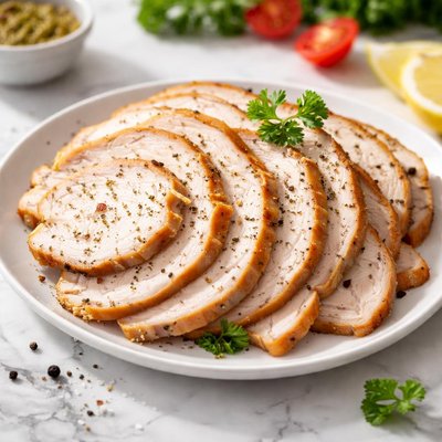 Oven roasted turkey slice