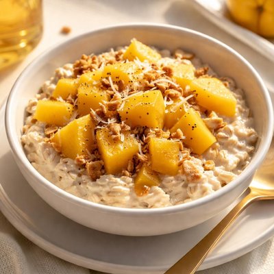 Overnight oats with mango