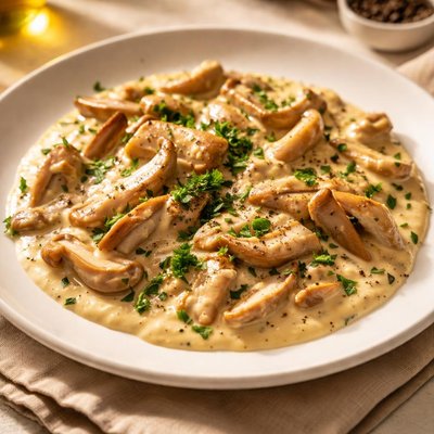 Oyster mushroom sauce
