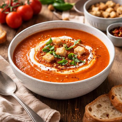 Pacific red pepper tomato soup